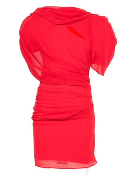 JACQUEMUS - Mini abito drappeggiato