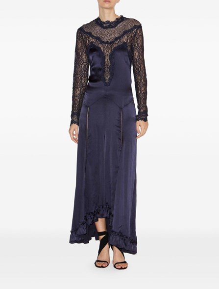 ISABEL MARANT - satin and lace dress