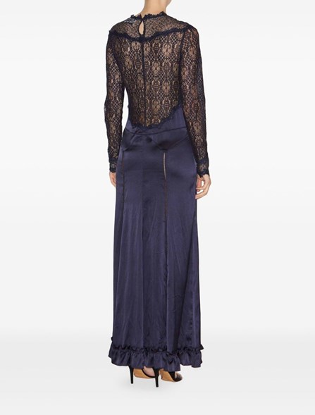 ISABEL MARANT - satin and lace dress