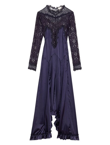 ISABEL MARANT - satin and lace dress