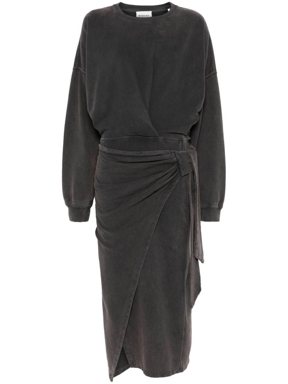 Isabel Marant Étoile Cotton Jersey Dress In Gray