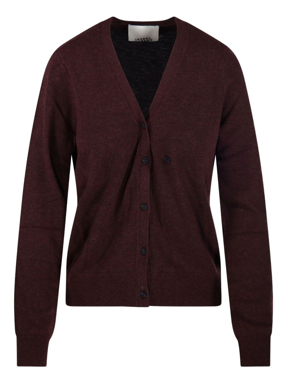 Isabel Marant Wool Blend Cardigan In Red