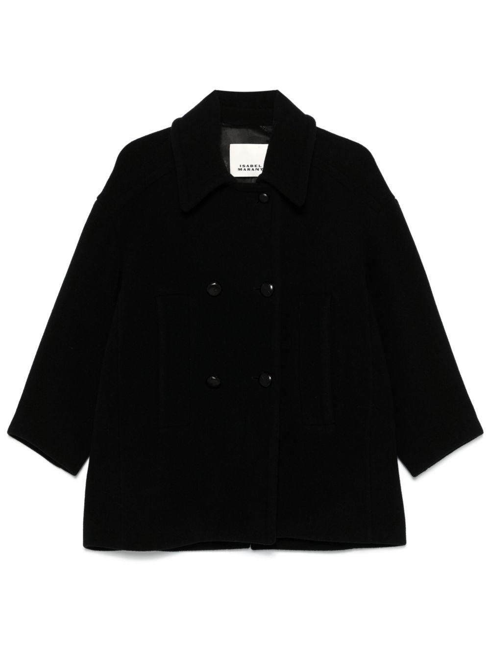 Isabel Marant Wool Blend Caban In Black