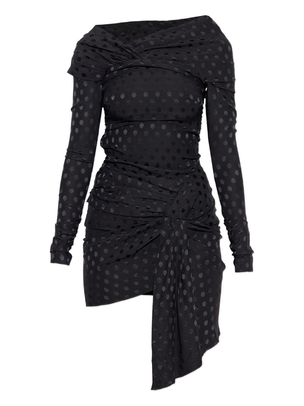 Isabel Marant Stretch Silk Dress In Black