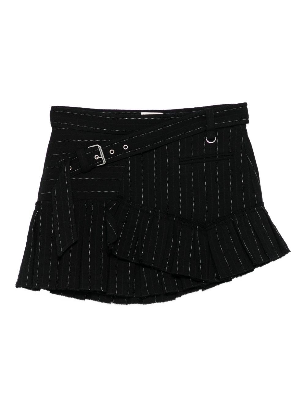 Isabel Marant Pinstriped Miniskirt In Black