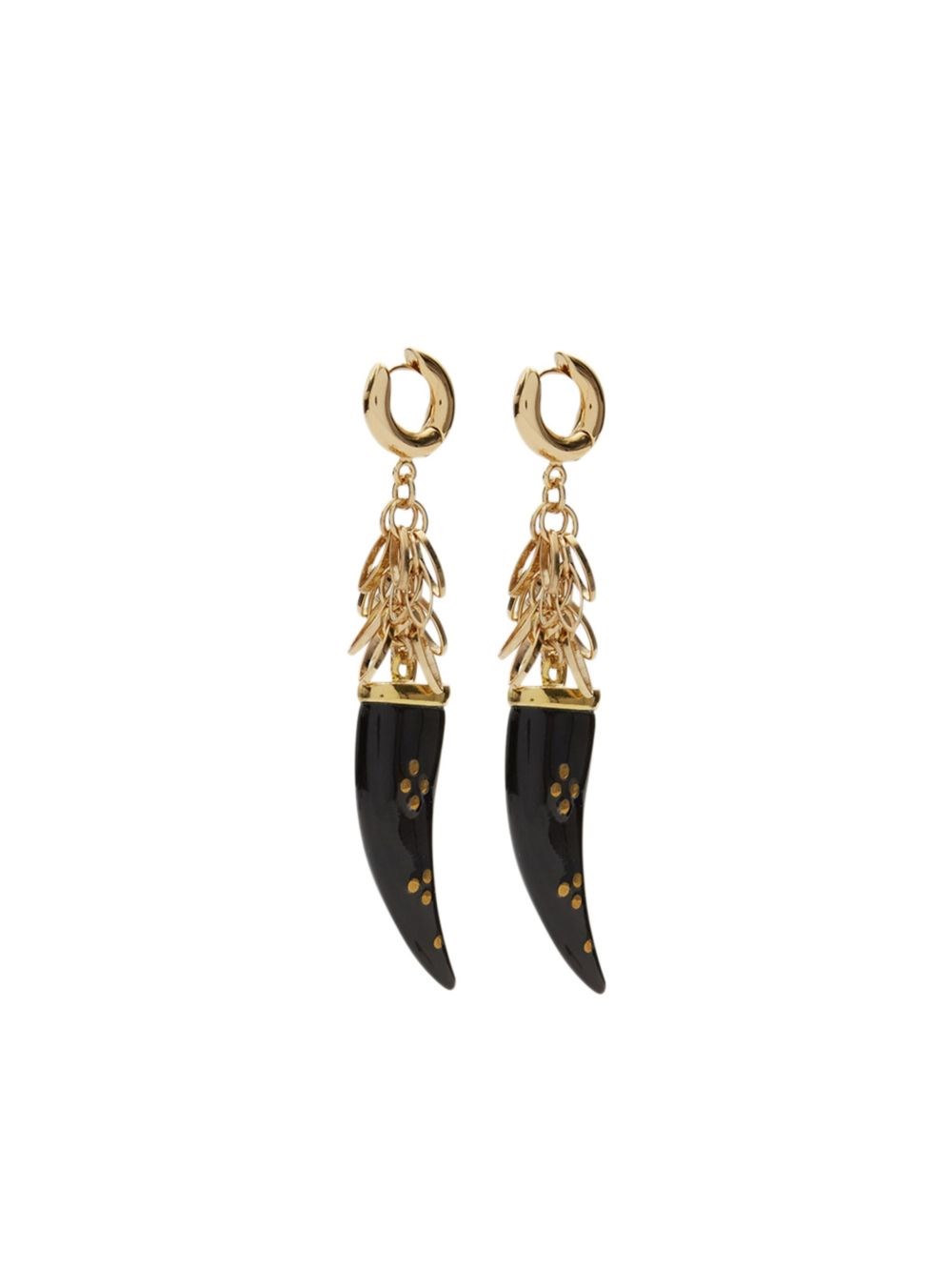 Isabel Marant Earrings With Horn Pendant In Black