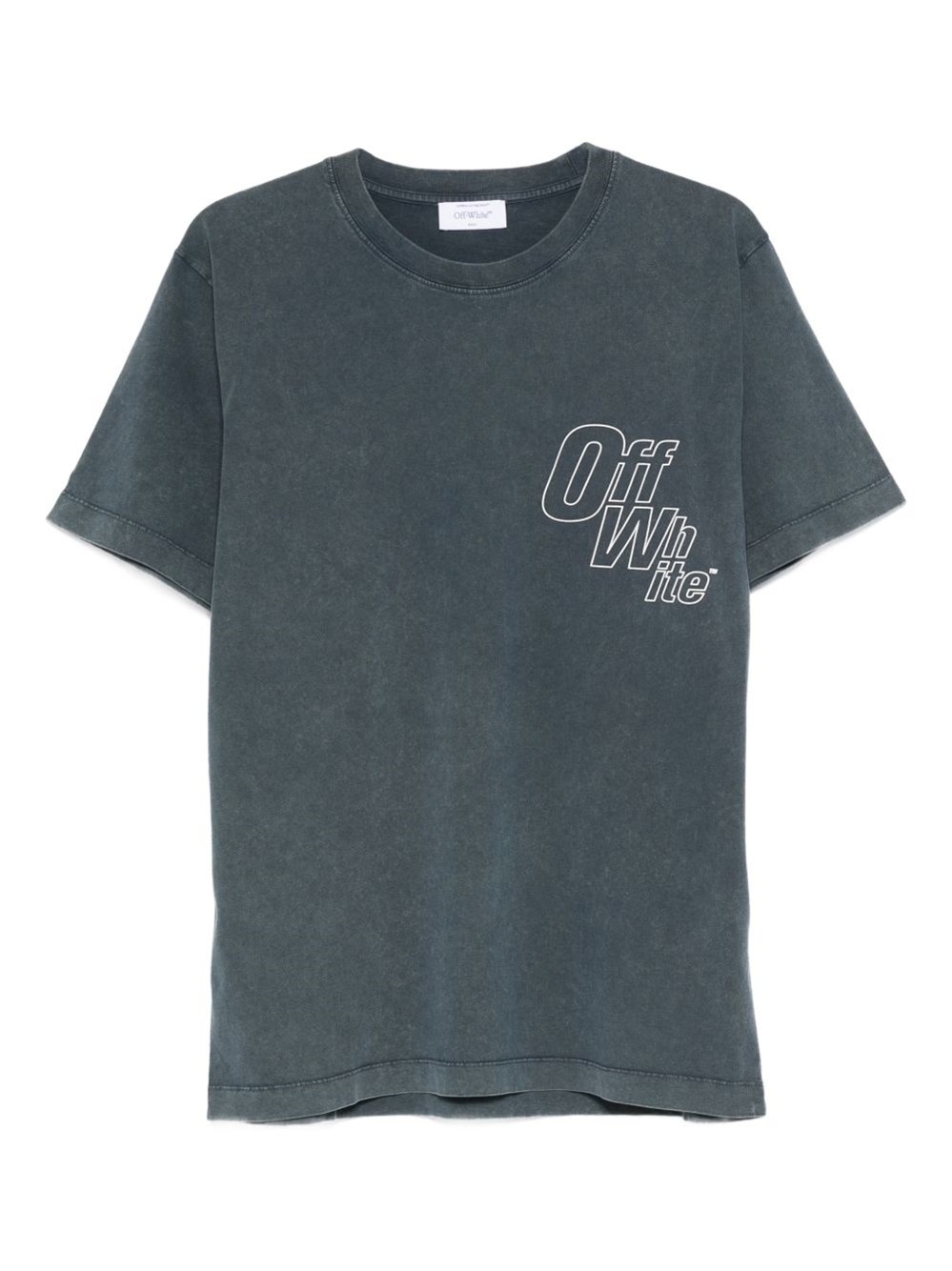 Off-white Outline-arrow Logo-print T-shirt In White