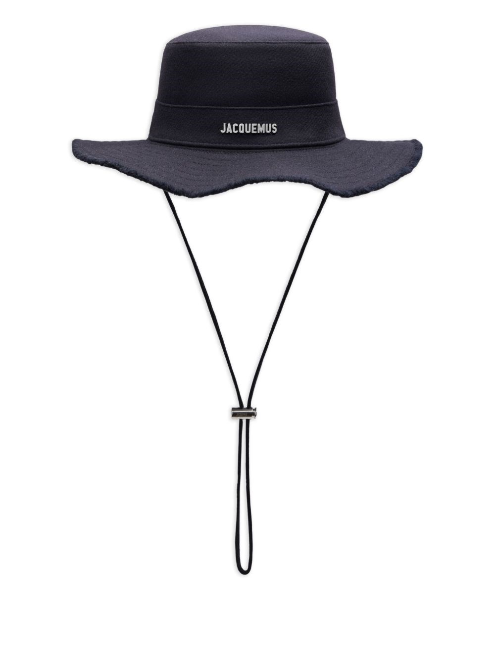Jacquemus Le Bob Artichaut Raised Logo Bucket Hat In Black
