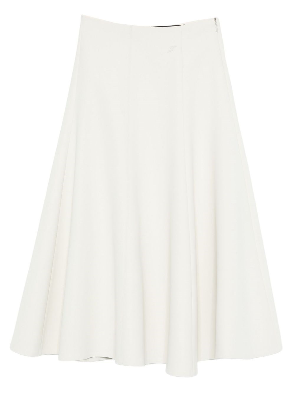 Jacquemus Flared Maxi Skirt. In White