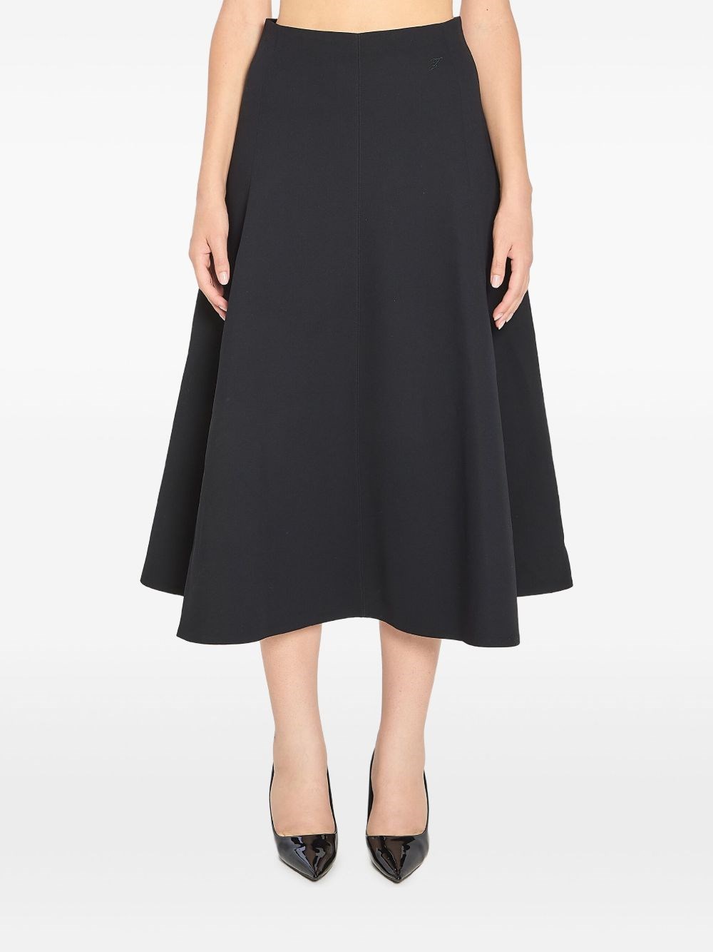 Jacquemus Flared Maxi Skirt In Animal Print
