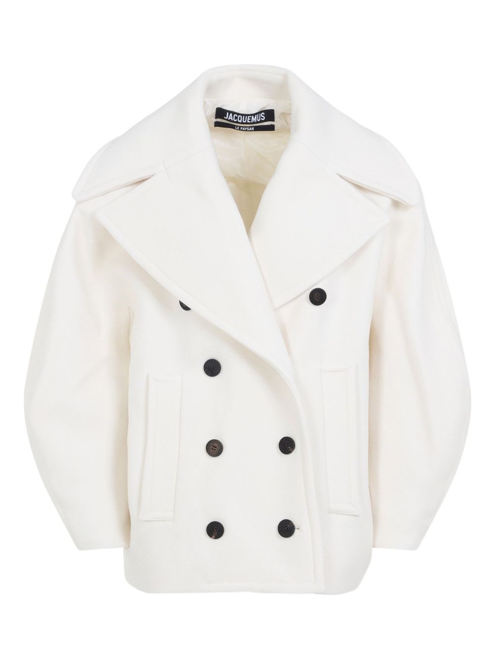 Jacquemus Wool Caban In White