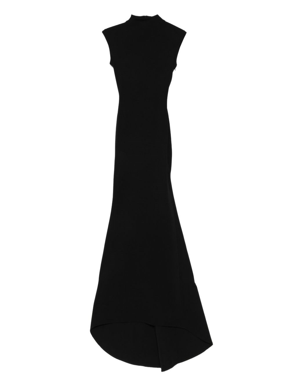 Jacquemus Womens Black La Robe Alba Cap-sleeves Stretch-woven Maxi Dress In Black