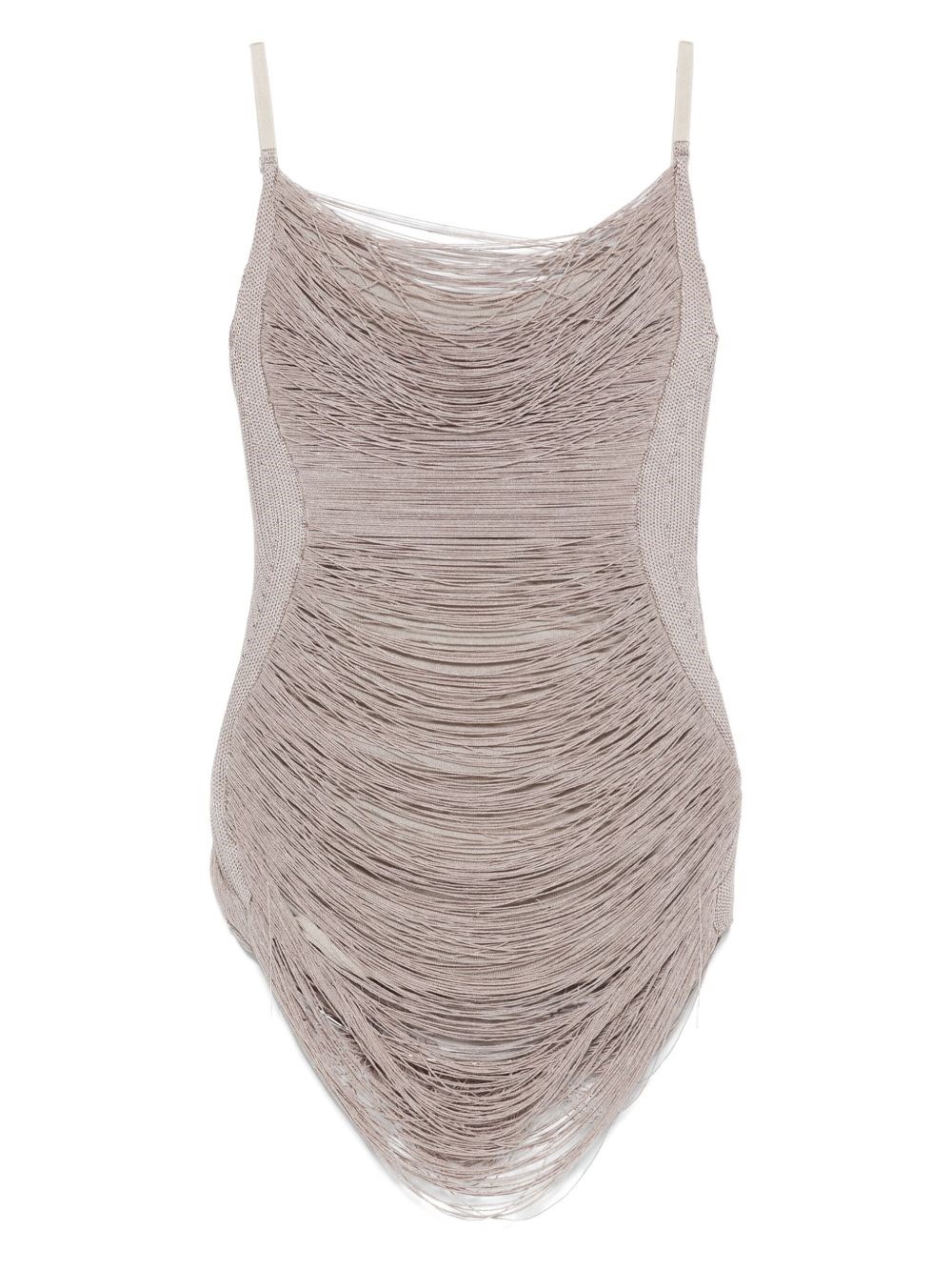 Attico Woman Silver Dresses In Silver
