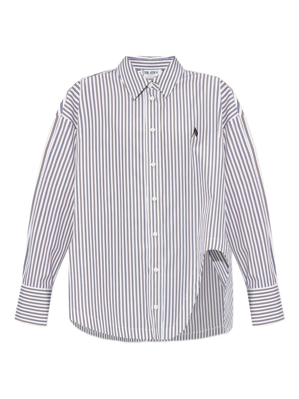 Attico The Shirt With A Striped Pattern In Multi