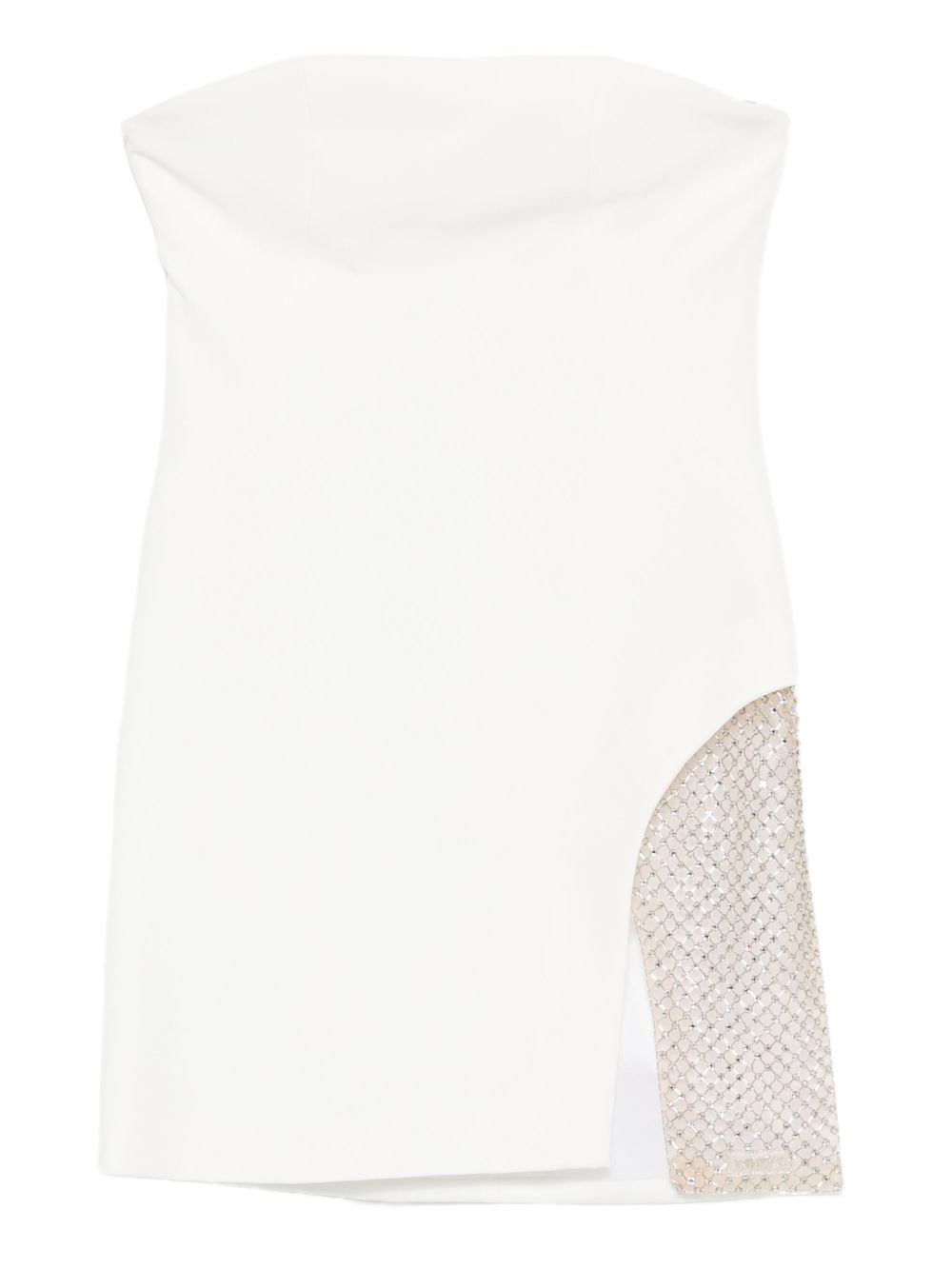 Attico Strapless Mini Dress In White