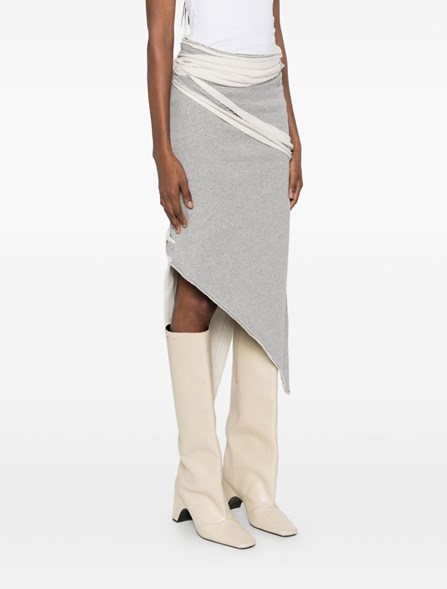 THE ATTICO - Cotton jersey midi skirt