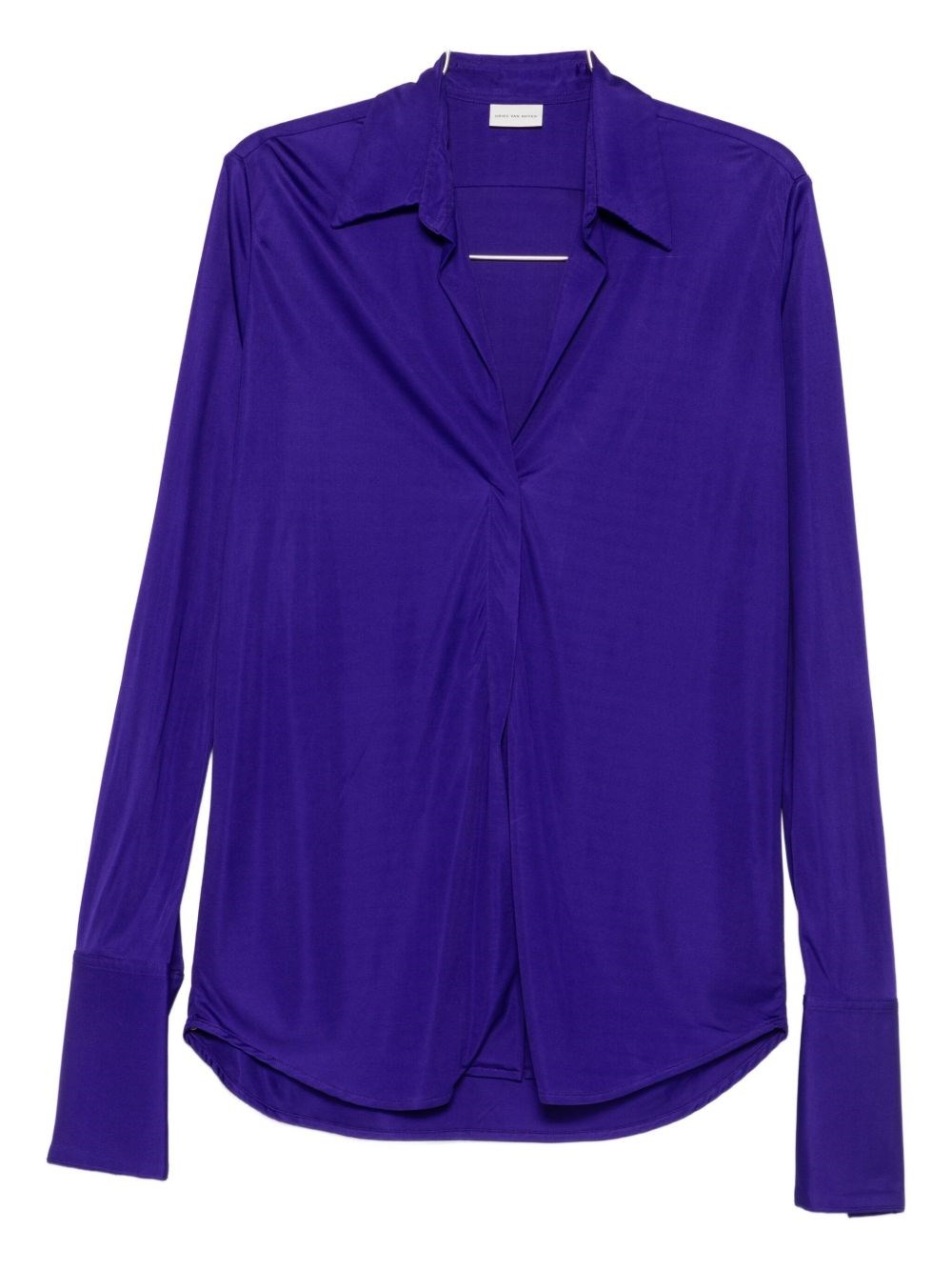 Dries Van Noten Viscose Jersey Blouse In Purple