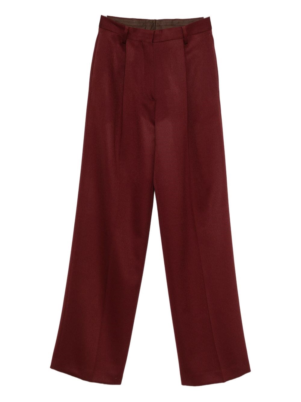 Dries Van Noten Wool Pants In Burgundy