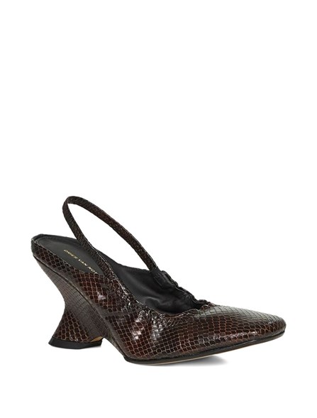 DRIES VAN NOTEN - Python slingbacks