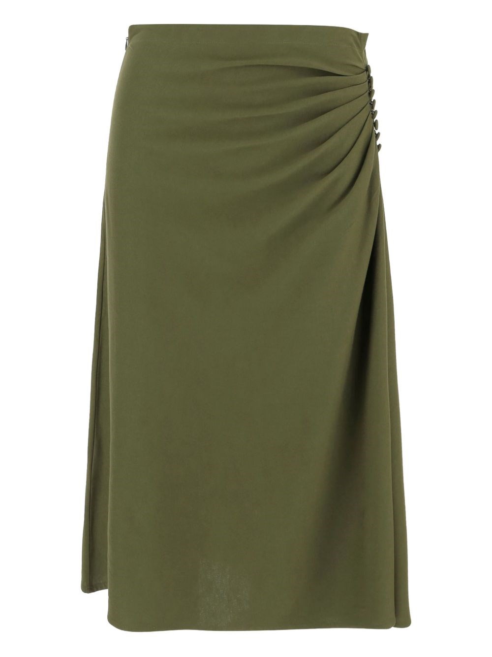 Dries Van Noten Cotton Jersey Skirt In Green