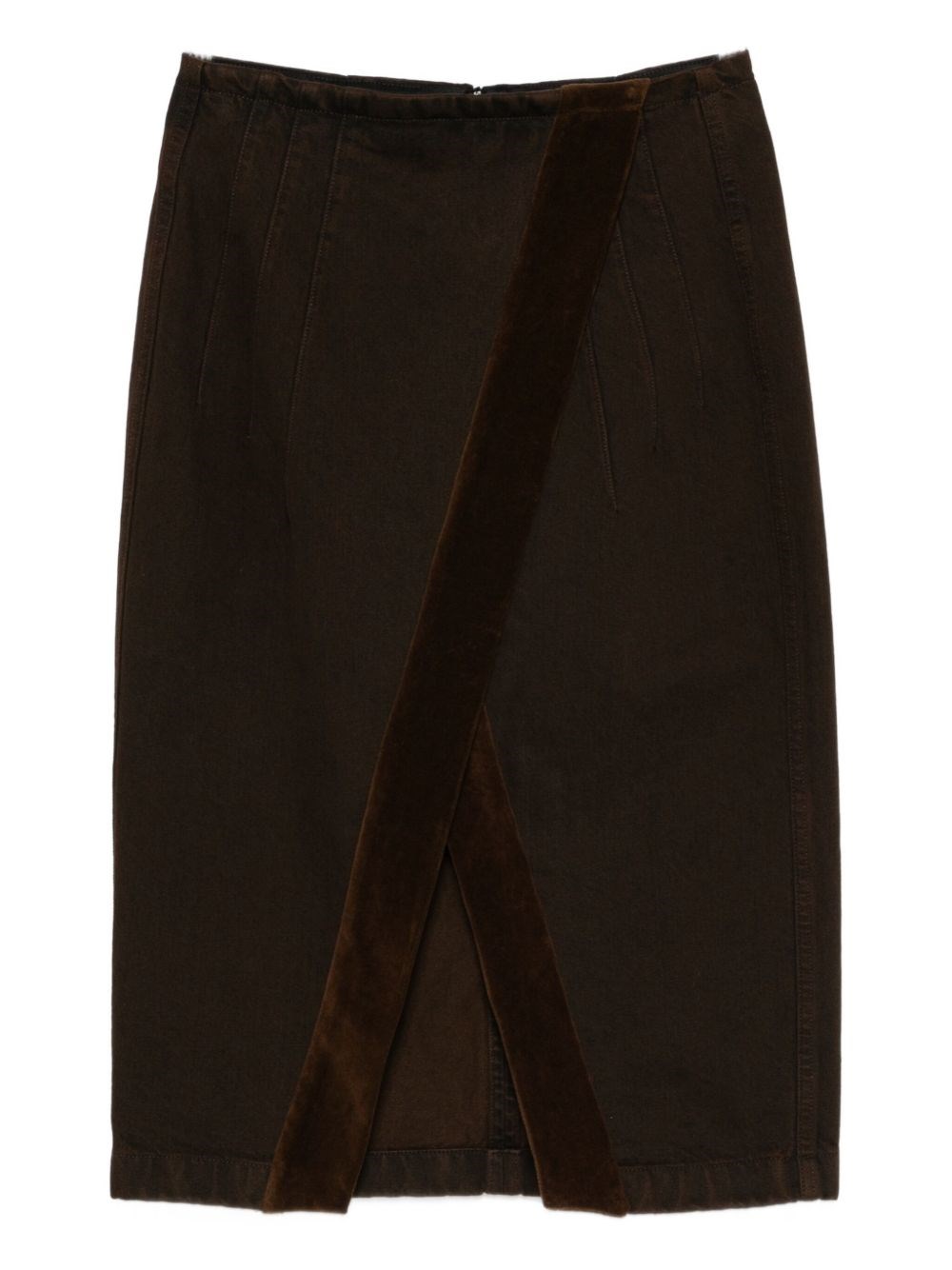 Dries Van Noten Denim Skirt In Black