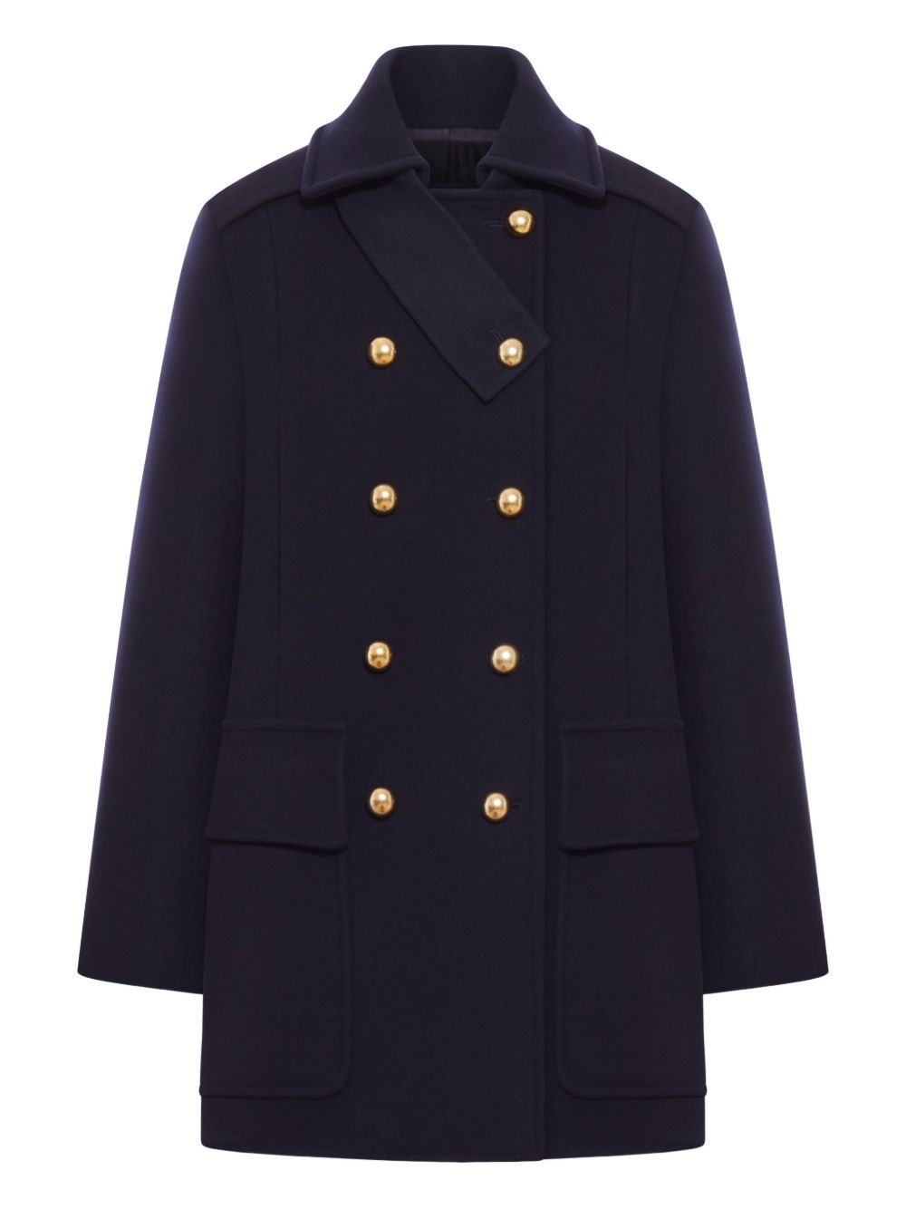 Seafarer Double-breasted Wool And Cashmere Coat In Blue