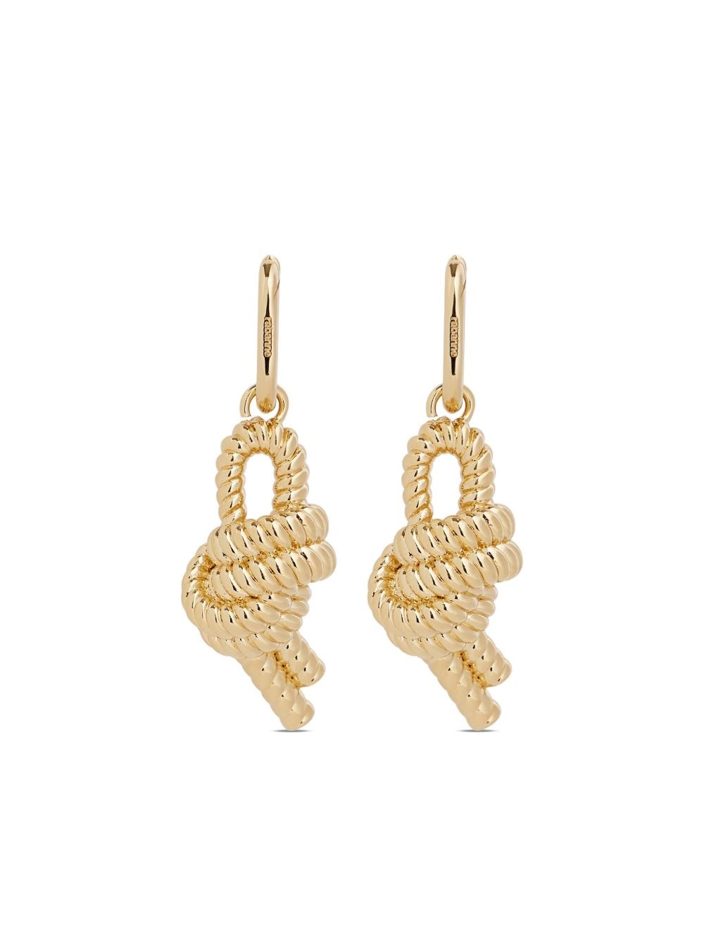 Rabanne Knot Earrings In Gold