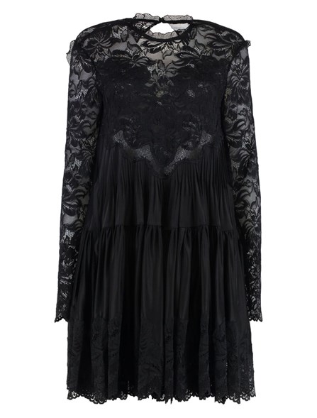 RABANNE - Jersey and lace dress