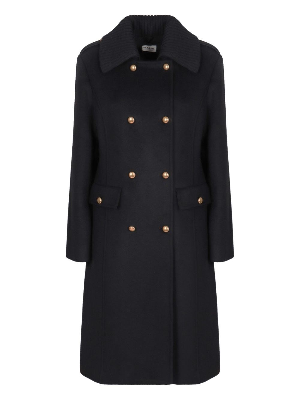 P.a.r.o.s.h Wool Cloth Coat In Black