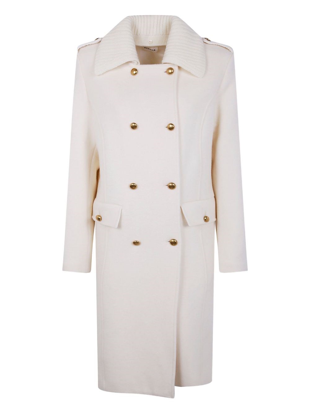 P.a.r.o.s.h Wool Cloth Coat In Neutral