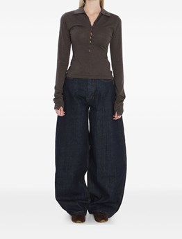 JACQUEMUS - Knitted polo shirt