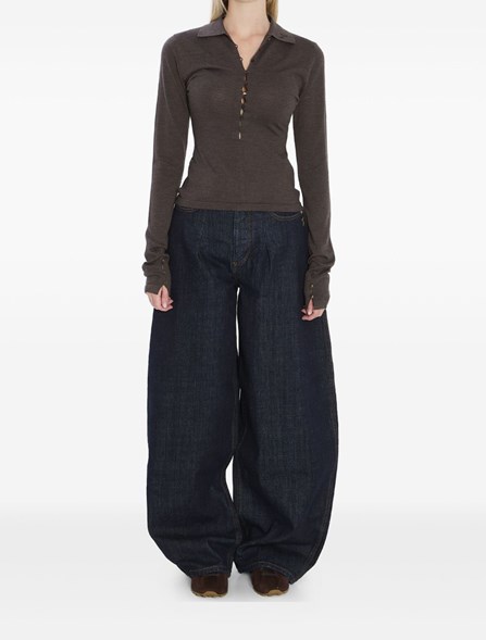 JACQUEMUS - Knitted polo shirt