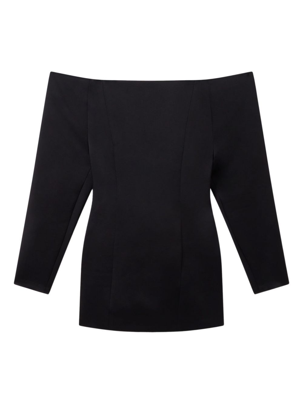 Stella Mccartney Mini Dress With Exposed Shoulders In Black