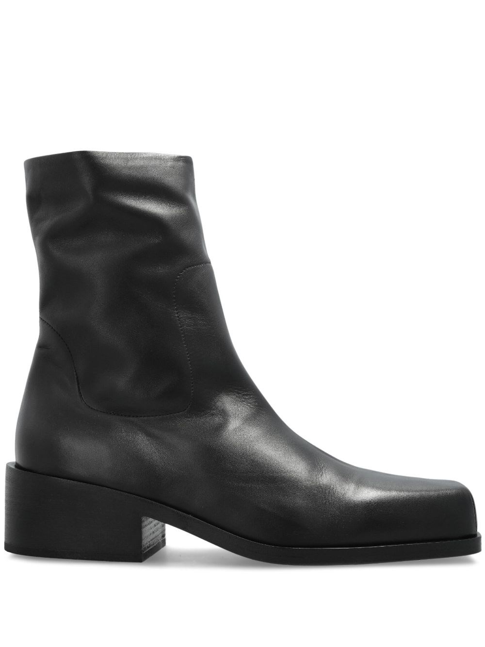Marsèll Square Toe Zipped Boots In Black