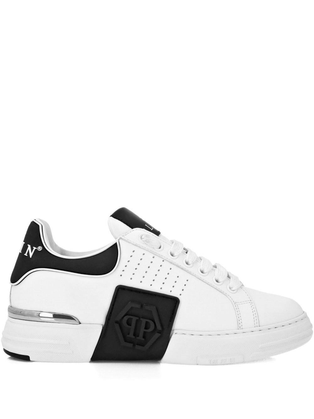 Philipp Plein Hexagon Low Top Sneaker In White