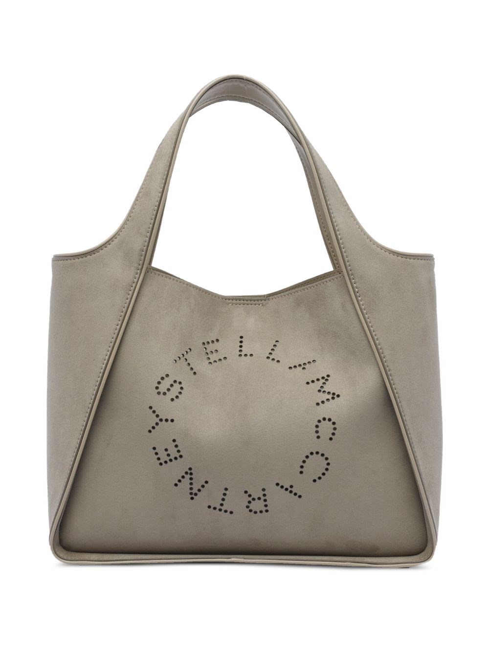 Stella Mccartney Logo Shoulder Strap Tote In Neutral