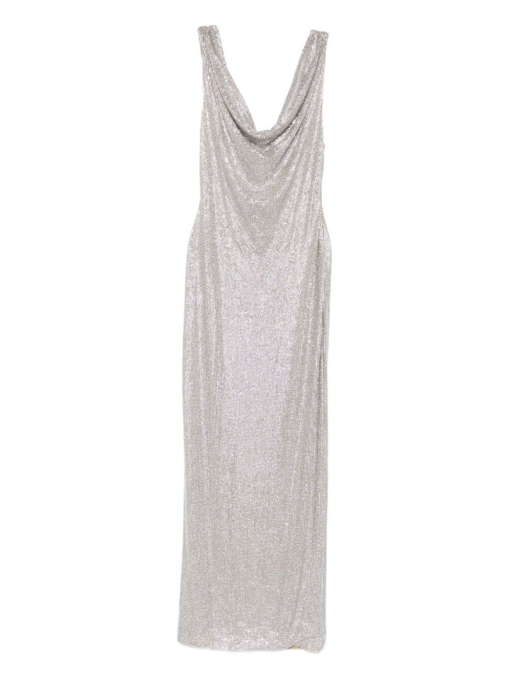 Giuseppe Di Morabito Micro Rhinestone Dress In Neutral
