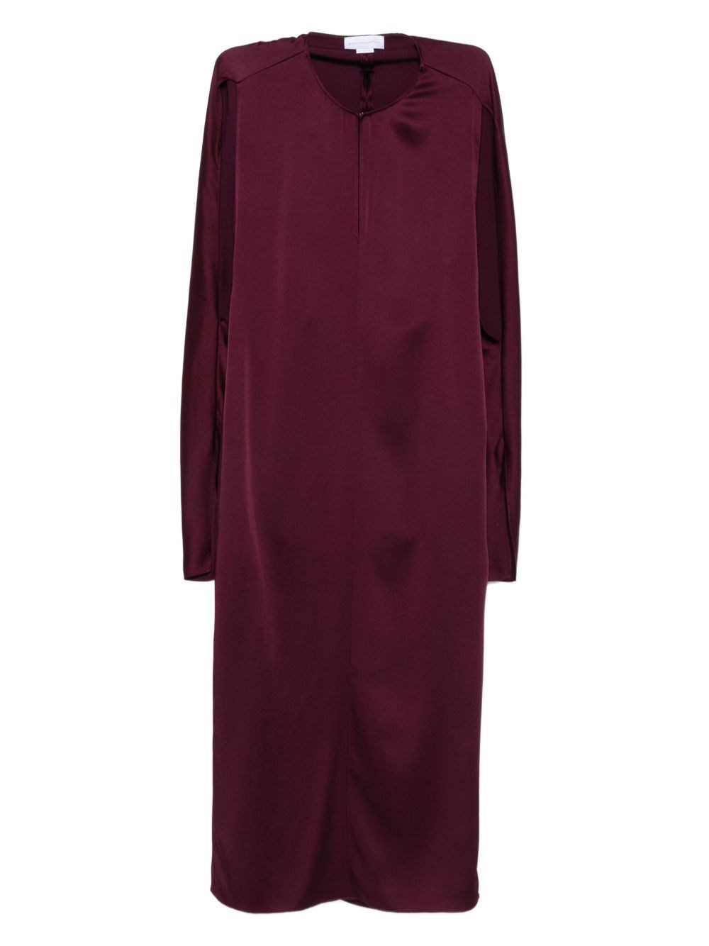 Stella Mccartney Satin Midi Dress In Red