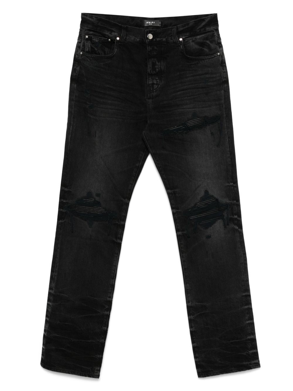 Amiri Vintage Distressed Jeans Belt Loops In Black