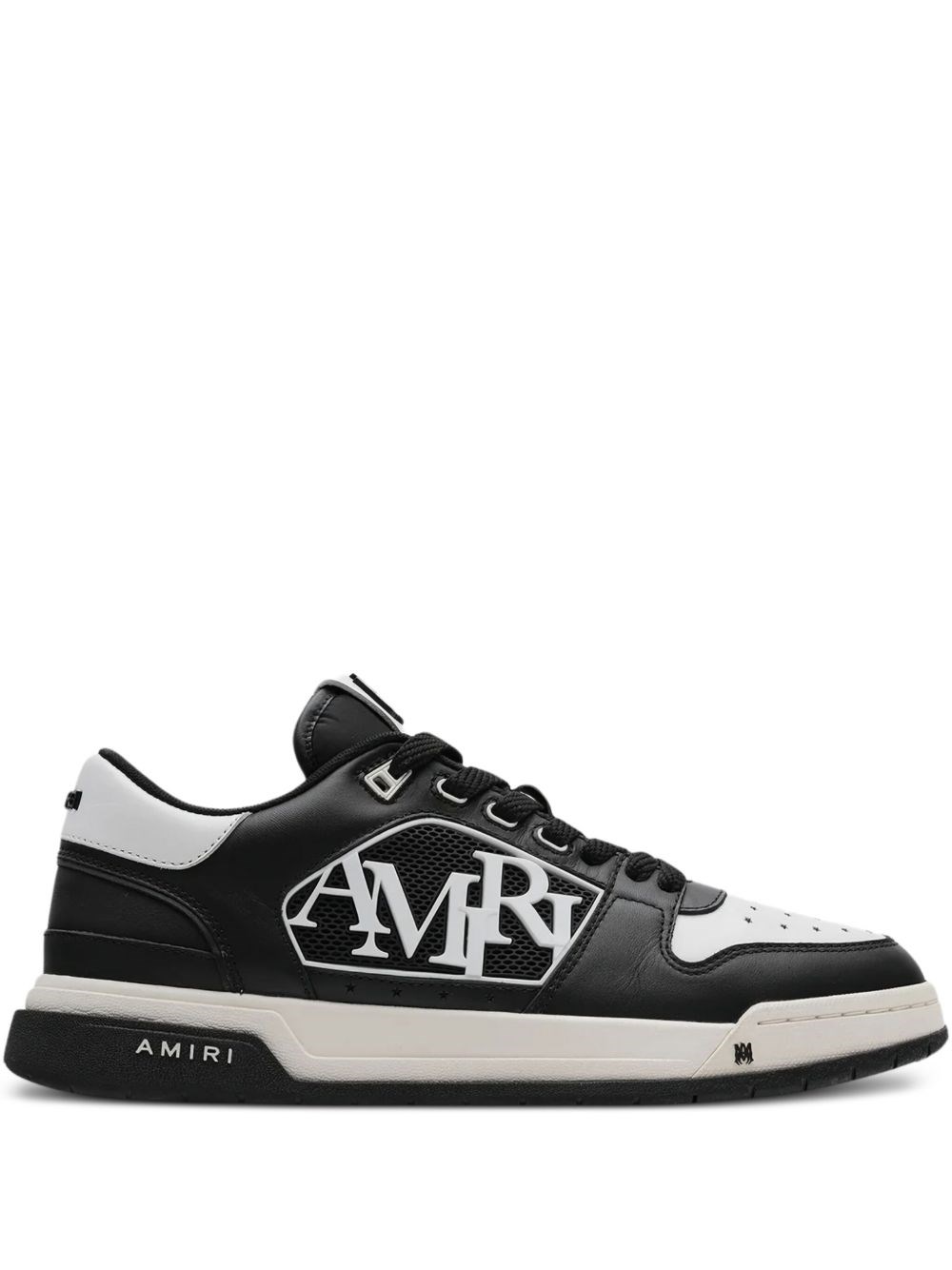 Amiri Logo-patch Low Sneakers In Black