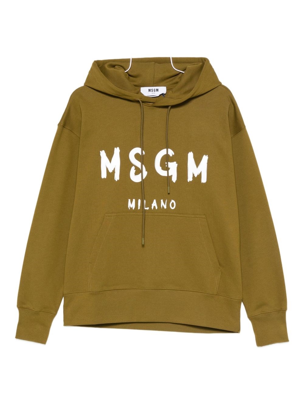 Msgm Logo Sweatshirt In Green