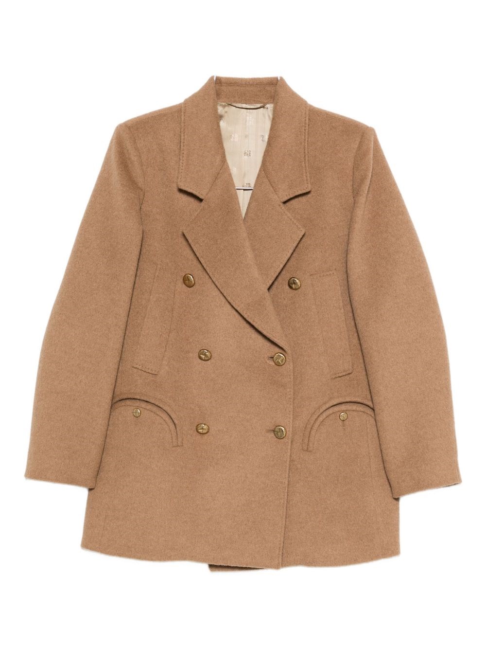Blazé Milano Double-breasted Blazer In Neutral