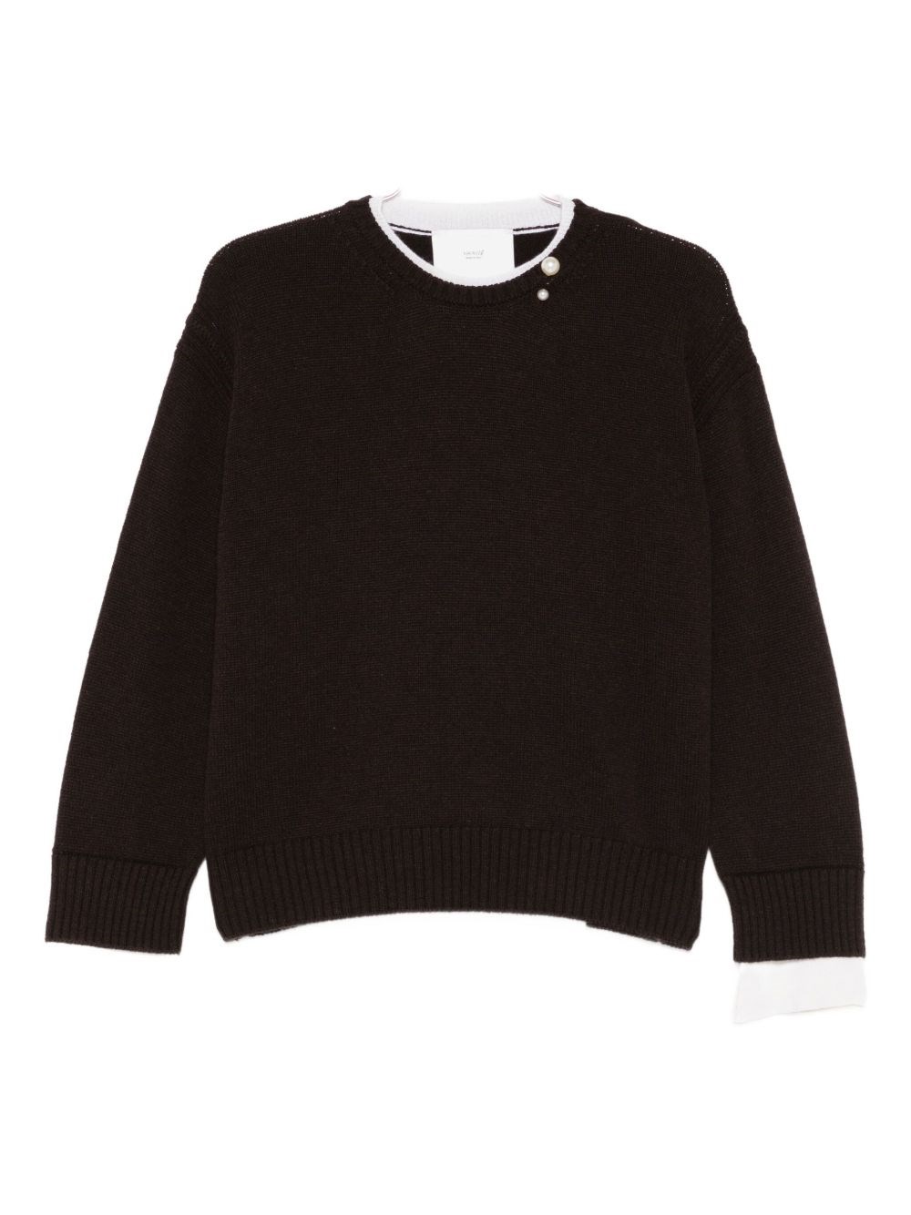 Vanisé Merino Wool And Cashmere Sweater In Brown