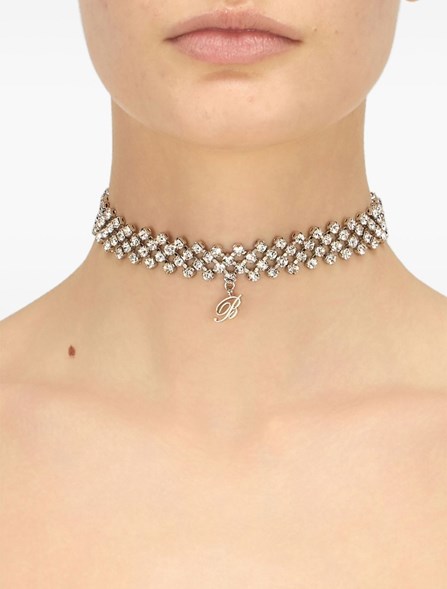 BLUMARINE - Chain choker with crystals