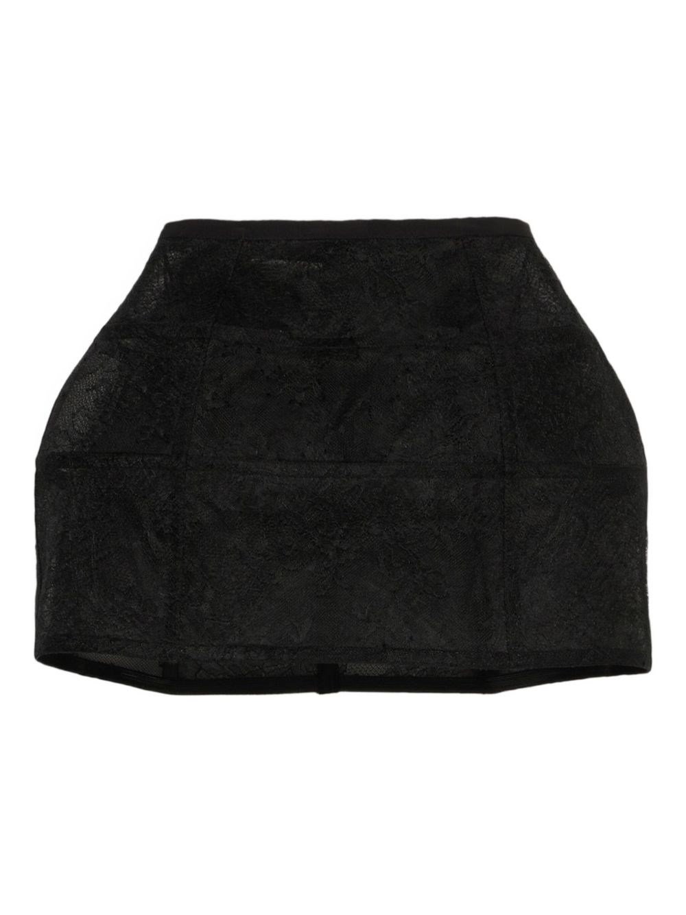 Blumarine Crinoline And Lace Basket In Black