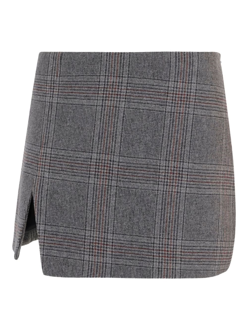 The Garment Wool Blend Miniskirt In Gray