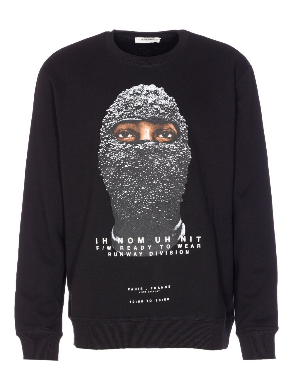 Ih Nom Uh Nit Mash Printed Crewneck Sweatshirt In Black