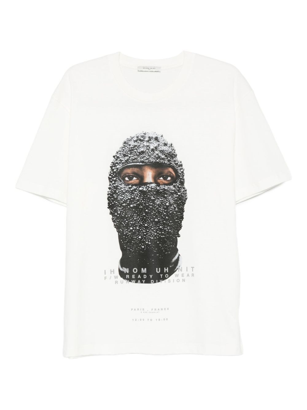 Ih Nom Uh Nit Graphic Printed Crewneck T-shirt In White