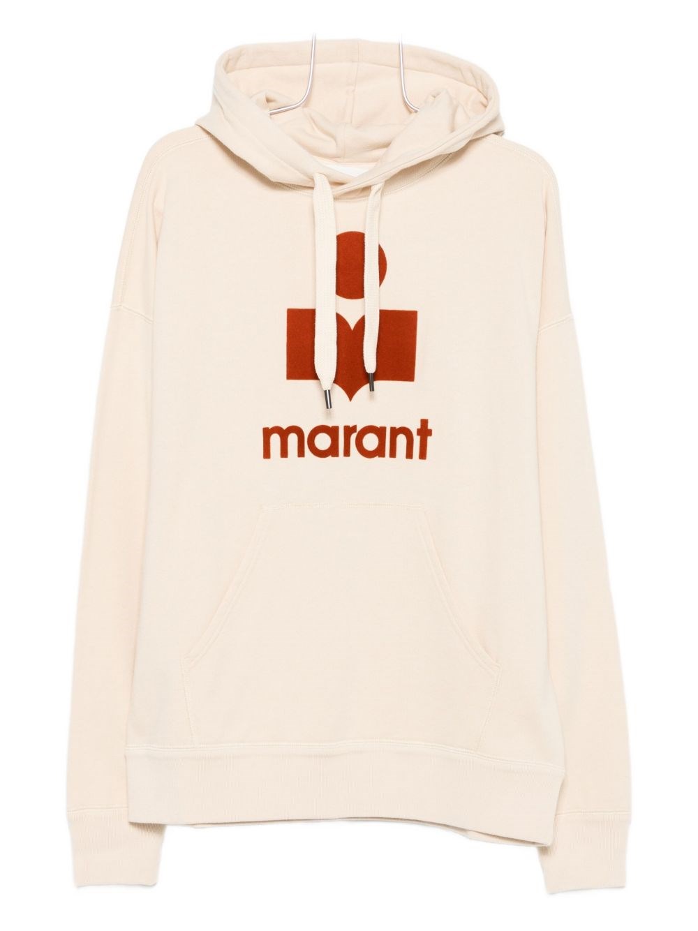 Isabel Marant Miley Logo-print Hoodie In Neutral