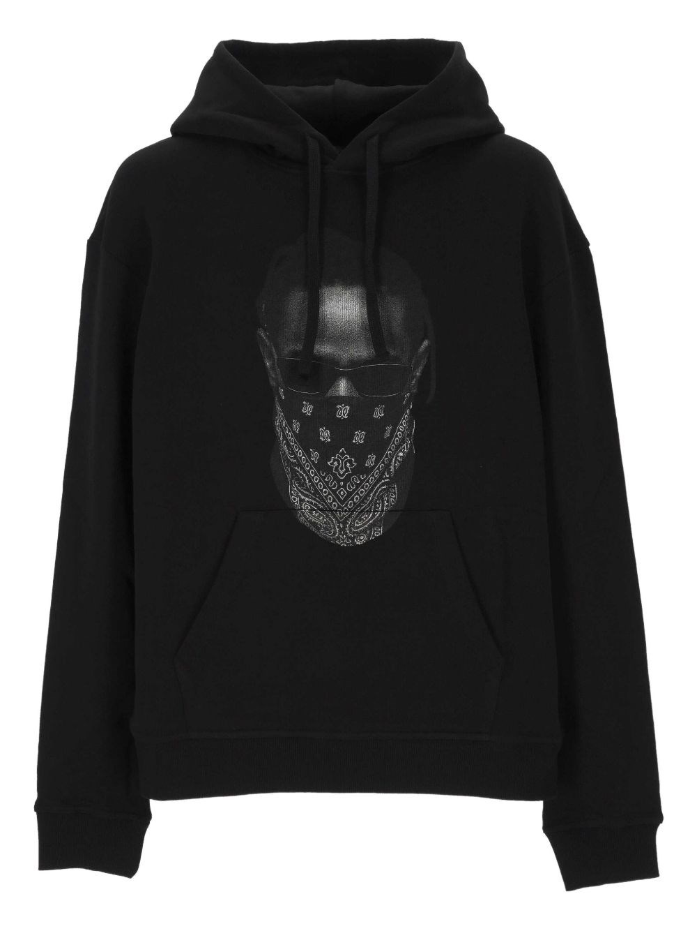 Ih Nom Uh Nit Graphic Hooded Sweater Kangaroo Pocket In Black